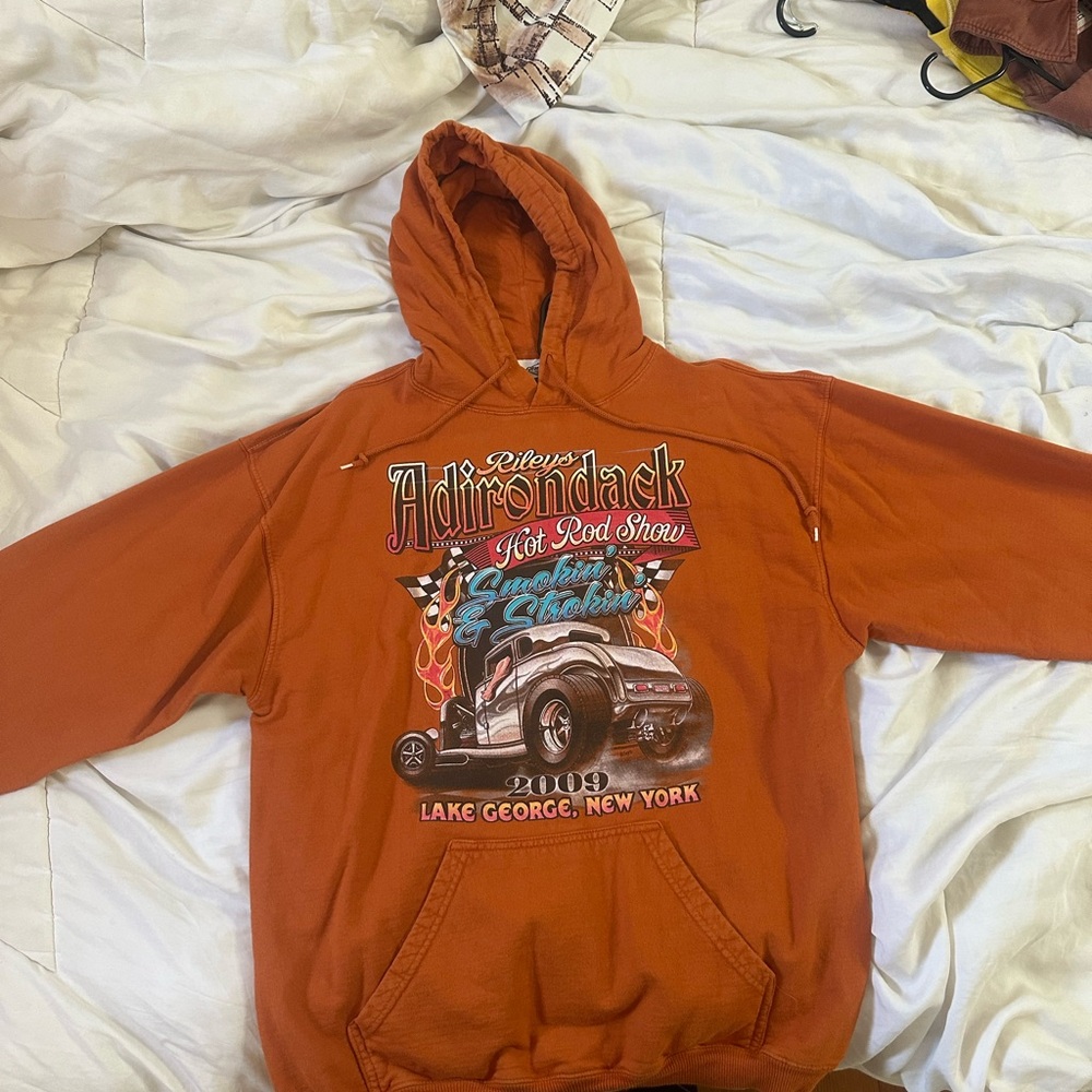 Orange Adirondack Hot Rod Show Hoodie